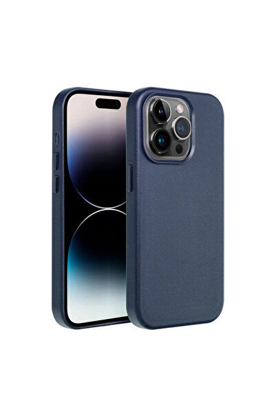 Optim Solution Husa MagSafe Colorat pentru Apple iPhone 15, Leather Case, Mag...