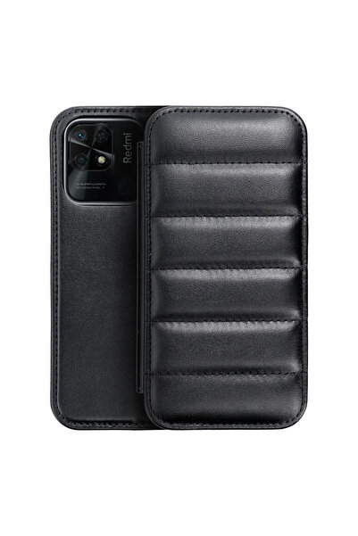 Optim Solution Husa Flip Puffer pentru Xiaomi Redmi 10C , Functie de stand, N...