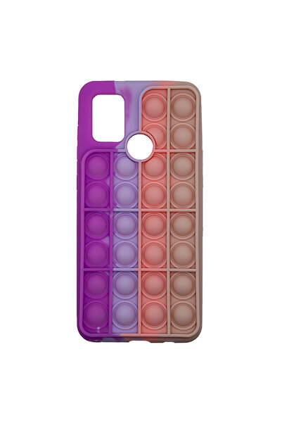 Optim Solution Husa pentru Samsung Galaxy A21S, Push Bubble Pop It, Violet/Lila/Roz/Crem