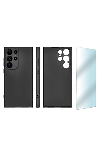 Optim Solution Set Husa din silicon si Folie protectie pentru Samsung S23, In...