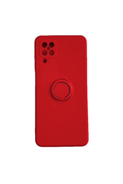 Optim Solution Husa de silicon pentru Samsung Galaxy A12, Magnetic Ring Holde...