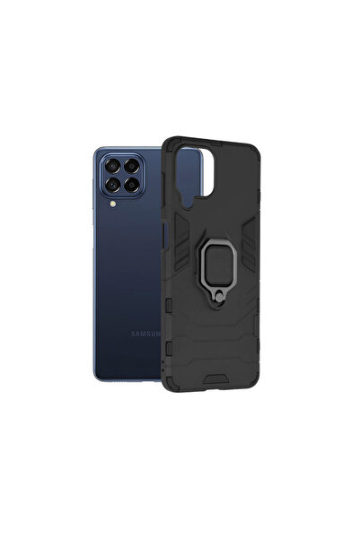 Optim Solution Husa Pentru Samsung Galaxy A22 4G, Army Shield Protection, Armor Ring Holder, Negru