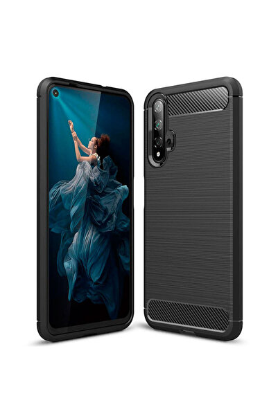Optim Solution Husa Carbon Resistance pentru Huawei nova 5T / Honor 20, Fiber...