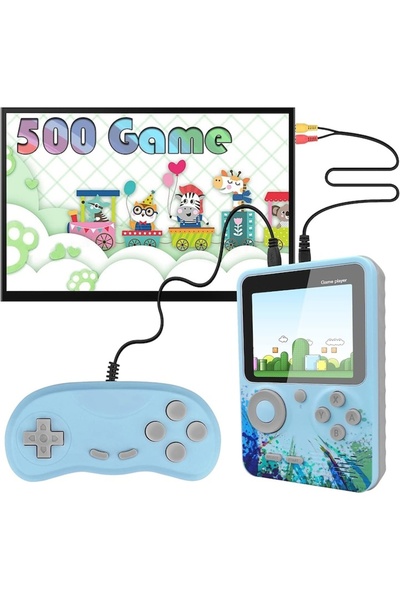 FOXMAG24 Consolă portabilă cu 500 de jocuri, ecran de 3'', baterie de 1000mAh...