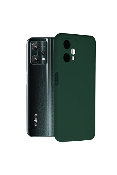 Optim Solution Double Structure Protective Case for Realme 9 5G / Realme 9 Pro, Microfiber, Oxford Green