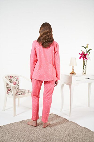 Estiva Lycra Combed Cotton Front Buttoned Pajama Set