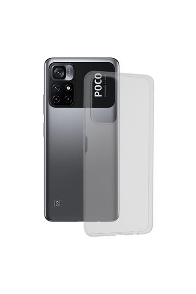 Optim Solution Husa Clear Protection pentru Xiaomi Poco M4 Pro 5G, Transparenta