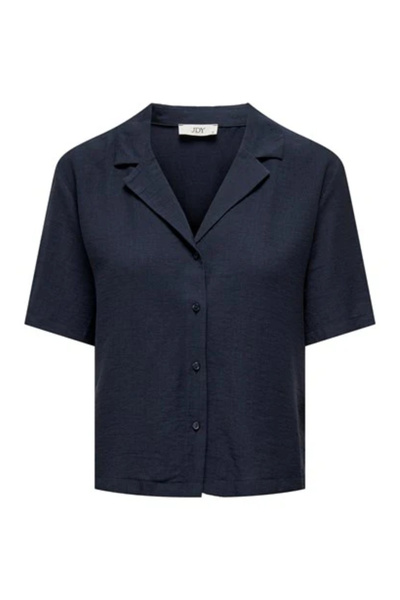 JDY cămașă cu mânecă scurtă, albastră