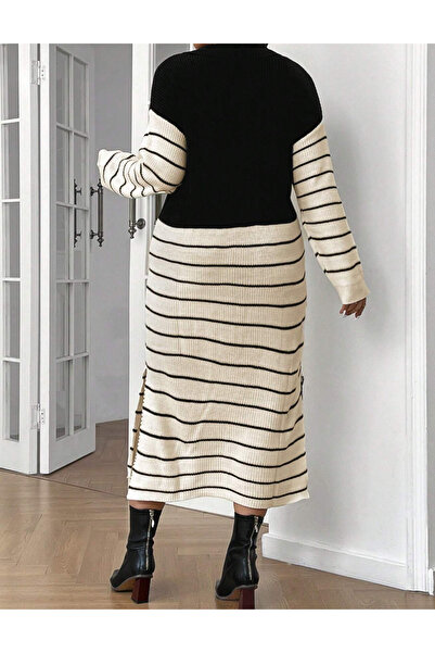 Sheya Curve+ midi dress, mix colors