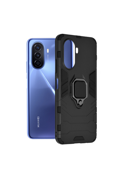 Optim Solution Husa Armor Ring pentru Huawei nova Y70, Army Shield, Inel Magn...