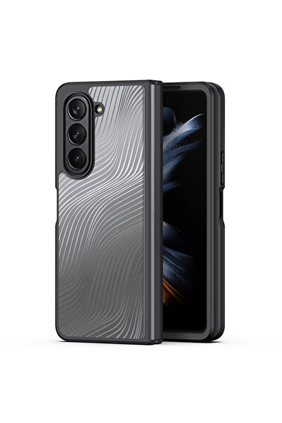 Optim Solution Husa tip Bumper Wavy Design pentru Samsung Galaxy Z Fold5, Sil...