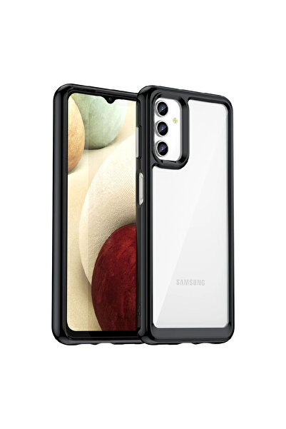 Optim Solution Husa de silicon, Hard Acrylic, pentru Samsung Galaxy A34 5g, PC, Transparent, Negru