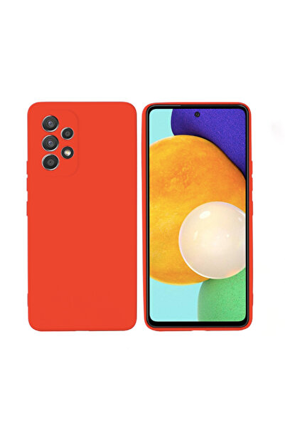 Optim Solution Husa din silicon pentru Samsung Galaxy A73, Microfibra, Protectie Camera, Rosu