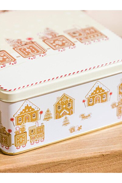 LC Waikiki Christmas Themed Metal Storage Container 17 cm (W5)