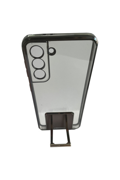 Optim Solution Husa de silicon pentru Samsung S21 Plus, Stand, Special Mirror...