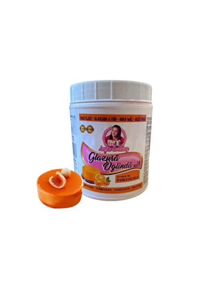 Anyta Cooking Glazura Oglinda la rece - Portocaliu cu gust de Portocale - 1 kg -