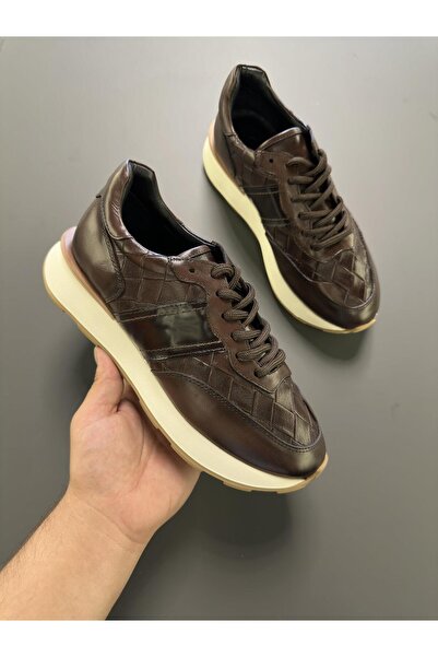 Serhat Özköroğlu LFR-F101 KROKO MERDANE AYAKKABI Kahve