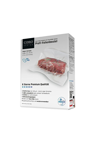 CASO Germany Set de 50 de pungi vidate cu relief 20x30 cm, - 01245