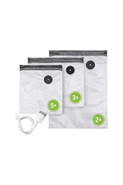 CASO Germany Set de pungi vidate cu fermoar, Caso Germania, 3 dimensiuni, ada...