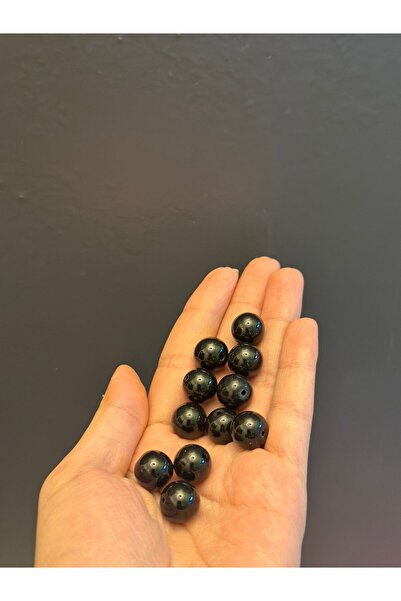 Gönülden Tasarım 11 ΤΕΜΑΧΙΑ ΜΑΥΡΕΣ ΓΥΑΛΙΝΕΣ ΧΑΝΤΡΕΣ ΚΟΣΜΗΜΑΤΩΝ 1 εκ.