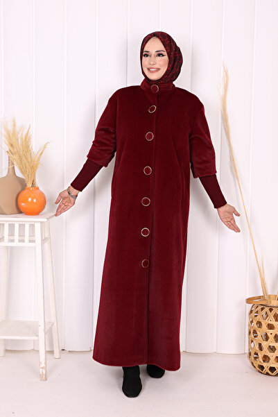 Bym Fashion 70048 Coat Burgundy