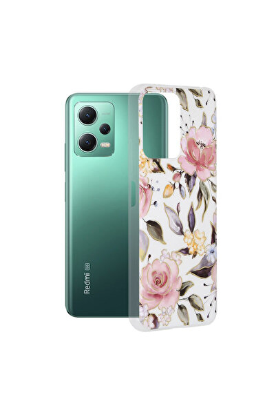Optim Solution Husa de protectie pentru Xiaomi Redmi Note 12, Poco X5, Silicon TPU, Marble Design, Alb