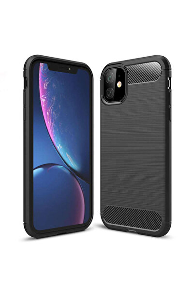 Optim Solution Husa Carbon Resistance pentru Apple iPhone 11, Fiber Design, A...