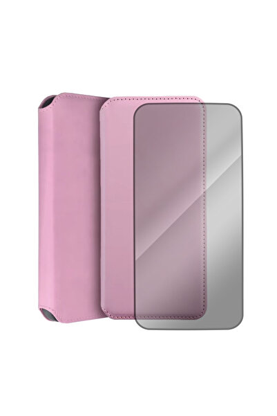 Optim Solution Set Husa Flip si Folie Sticla 5D pentru Xiaomi Redmi 9Cd, Desi...