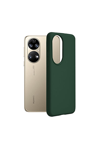 Optim Solution Husa din silicon pentru Huawei P50, Silicon Hard TPU si Interi...