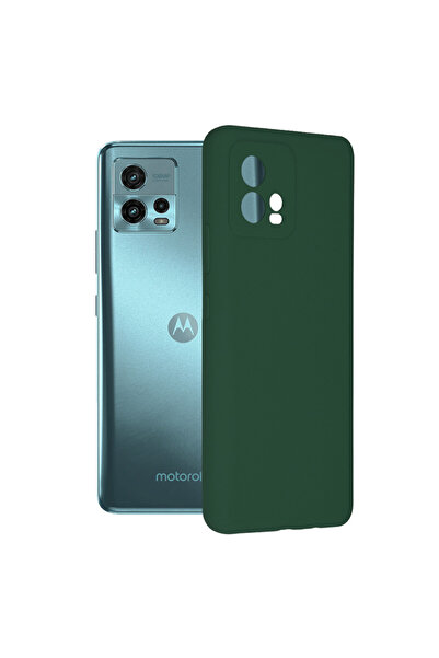 Optim Solution Husa de silicon TPU cu Microfibra pentru Motorola Moto G72, In...