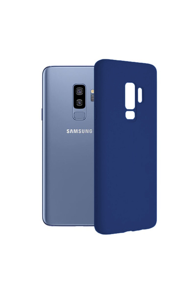 Optim Solution Husa din silicon pentru Samsung Galaxy S9 Plus, Soft Feeling, Slim Fit, Camera Protection, Albastru