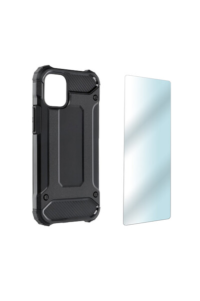 Optim Solution Set Husa din silicon si Folie protectie pentru Apple Iphone 13...