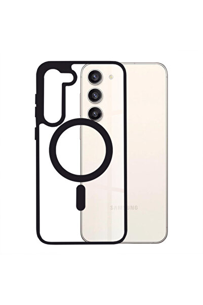 Optim Solution Husa de protectie MagSafe Colorat pentru Samsung Galaxy S23 Plus, Silicon TPU, Optim Solution, Negru