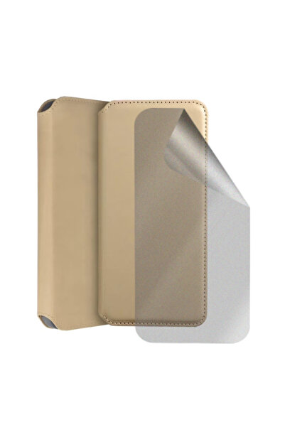 Optim Solution Set Husa Flip si Folie Silicon Matte pentru Xiaomi Redmi 9C, D...