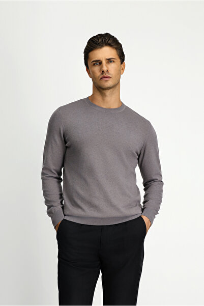 Kiğılı Crew Neck Regular Fit Cotton Cashmere Knitwear Sweater