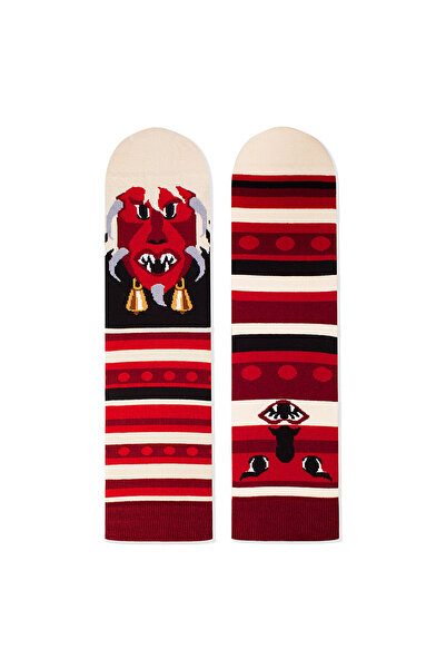 Pirin Hill Sosete bumbac ARTY SOCKS Mask Bordo