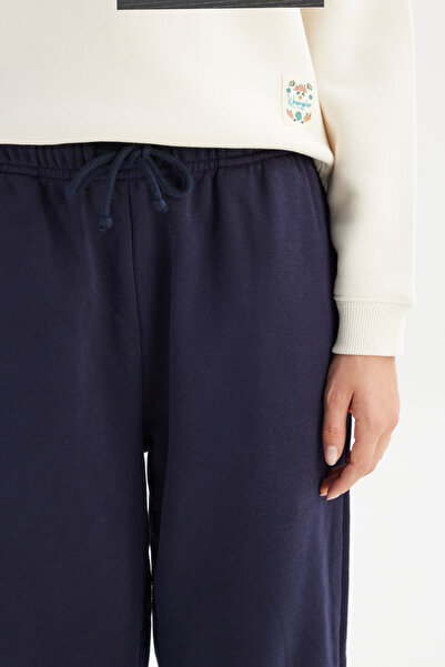 WRANGLER Loose Fit Geniş Kesim Lacivert Pamuklu Esnek Sweatpant