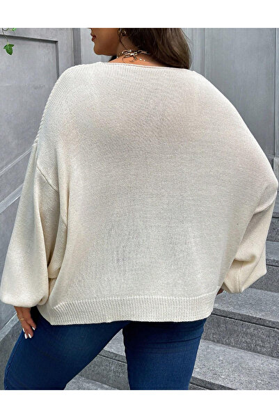 Sheya Curve+ sweater, cream
