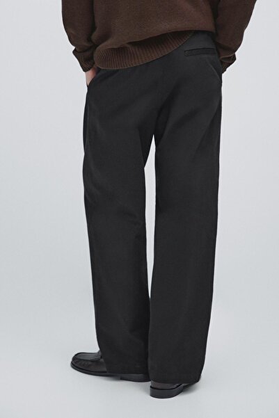 Massimo Dutti %100 pamuklu geniş paça pantolon