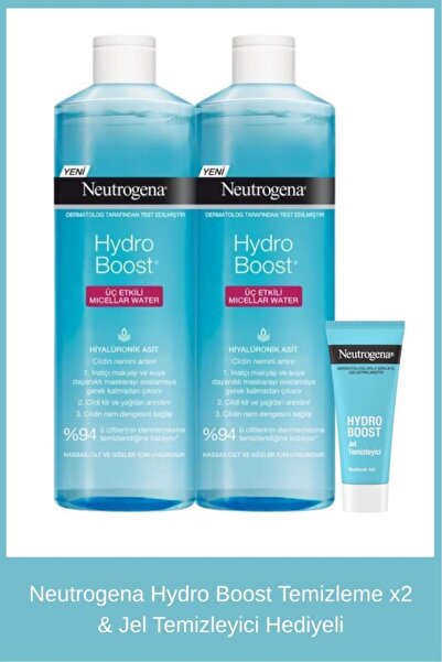 Neutrogena Hydro Boost Temizleme x2 & Jel Temizleyici Hediyeli