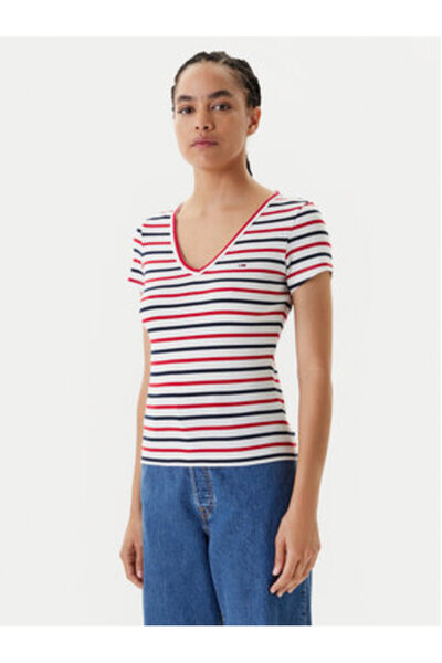 Tommy Jeans Γυναικείο T-Shirt DW0DW17385 Πολύχρωμο