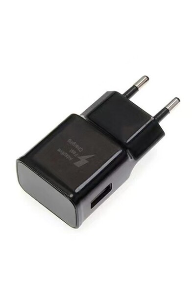 Flippy USB-A Wall Charger 2.4A 15W for Samsung S6/S8, Glossy Black