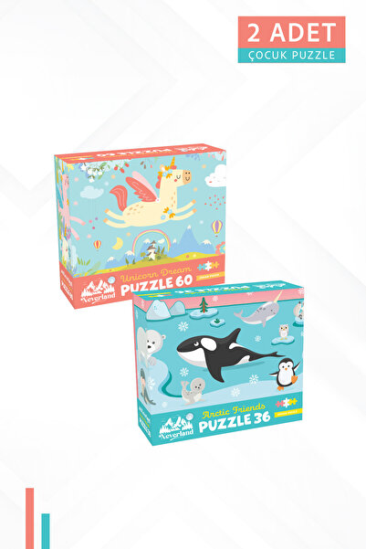 Neverland 2 ADET 60 PARÇA - UNICORN DREAM (UNICORN RÜYASI) VE 36 PARÇA - ARCT...
