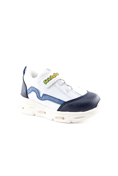 Şirin Bebe 251-5 White Navy Blue Kids Sneakers