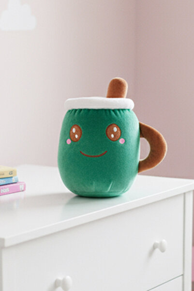 ROZİTOYS Peluş Kahve Bardağı Kupa Hediyelik Yastık Yumuşak Dekoratif Oyuncak