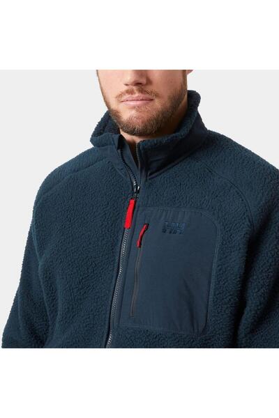 Helly Hansen Panorama Pile Block Men's Fleece Coat Hha.49460 Hha.598 Navy-Xxl