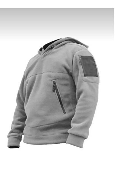 OLEXCA Erkek Polar Kapşonlu Polar Tactical Outdoor Polar KAPŞONLU-COMBAT