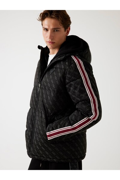 Guess 4G kapüşonlu şişme mont Z5BL02WFIQ2-26K