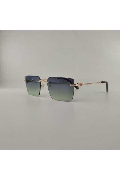 MORLİN BRON Mbs S1016 C2 F3Dy2 58-18-145 Unisex Smoke-Green Degrade Frameless Sunglasses
