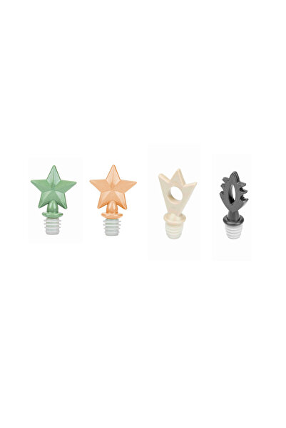 Sungroup Set de 4 dopuri de sticlă NEON Mix